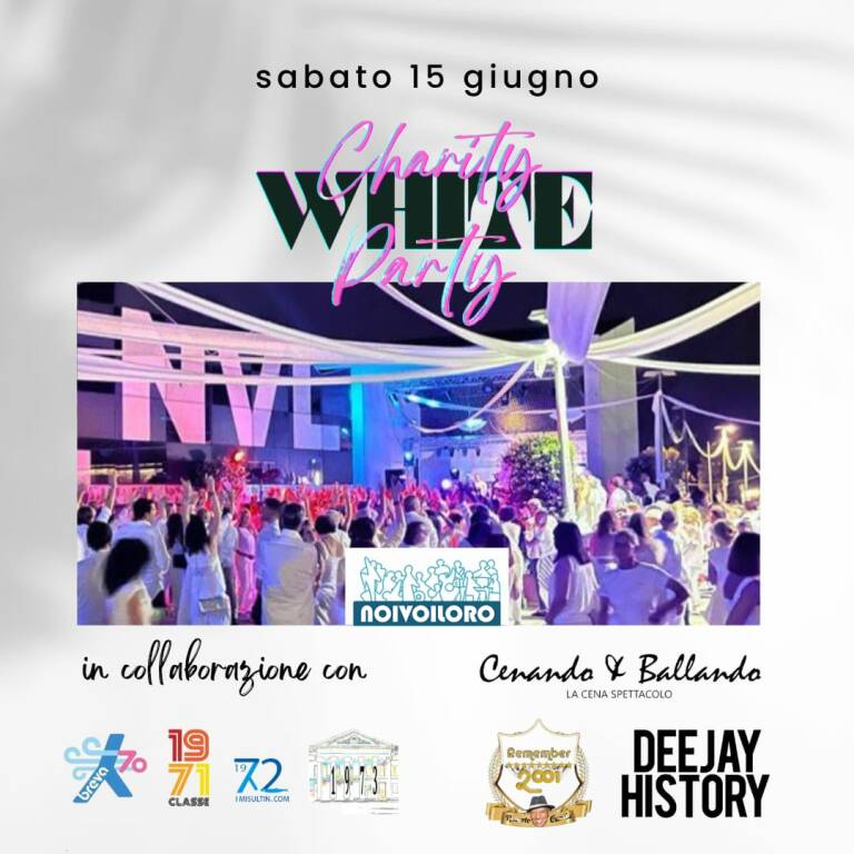 White Charity Party, evento benefico a Erba