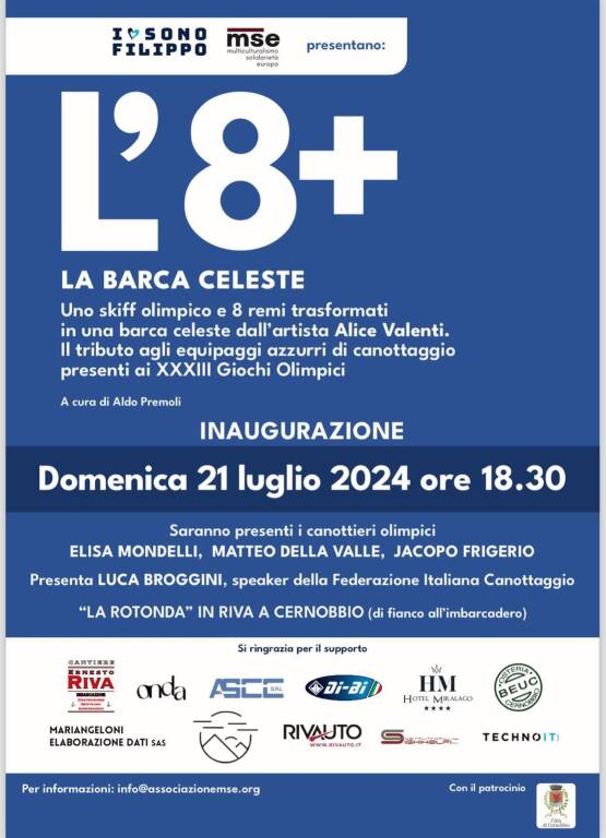 inaugurazione l'8+ a Cernobbio