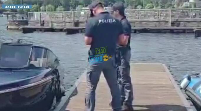 polizia di como controlli pontile di sant'agostino per noleggio barche con conducente