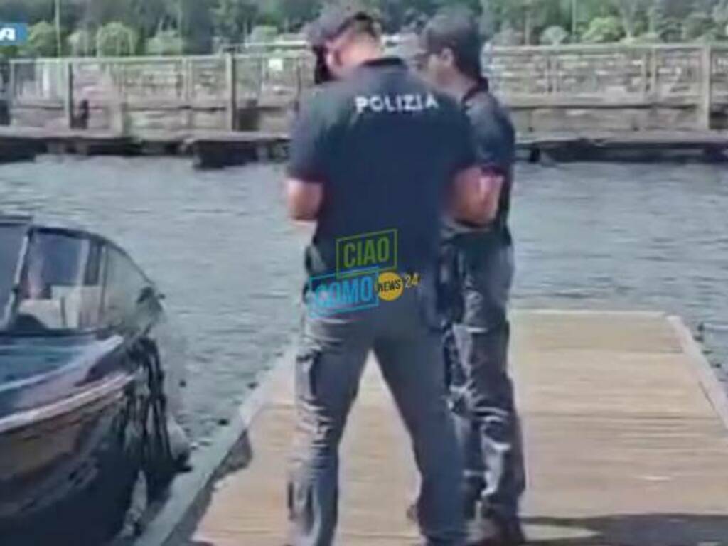 polizia di como controlli pontile di sant'agostino per noleggio barche con conducente