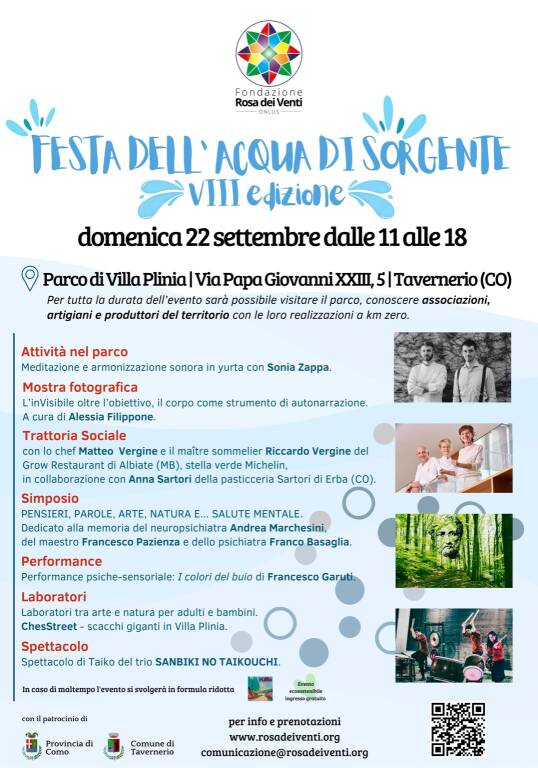 Festa dell'Acqua di Sorgente alla Fondazione Rosa dei Venti