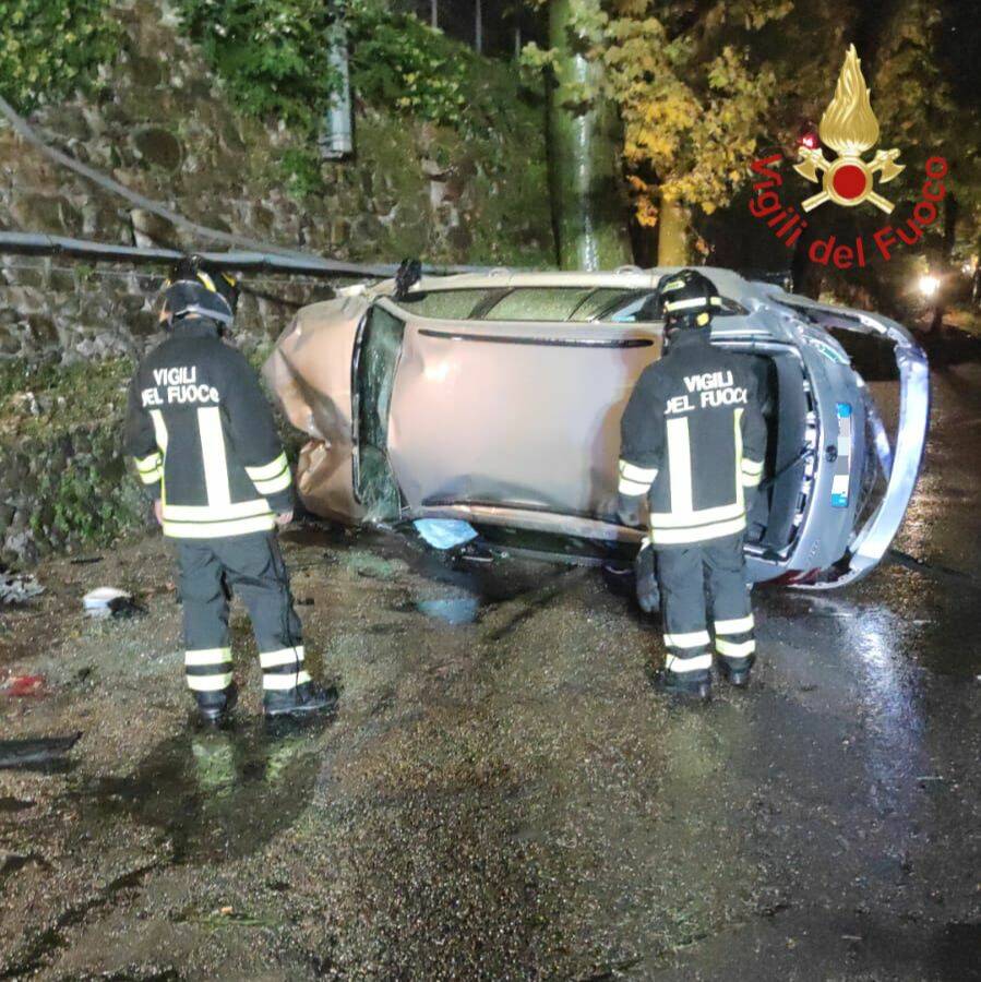 incidenti a cernobbio (auto giardino villa deste) e poi ad albavilla via brianza soccorsi