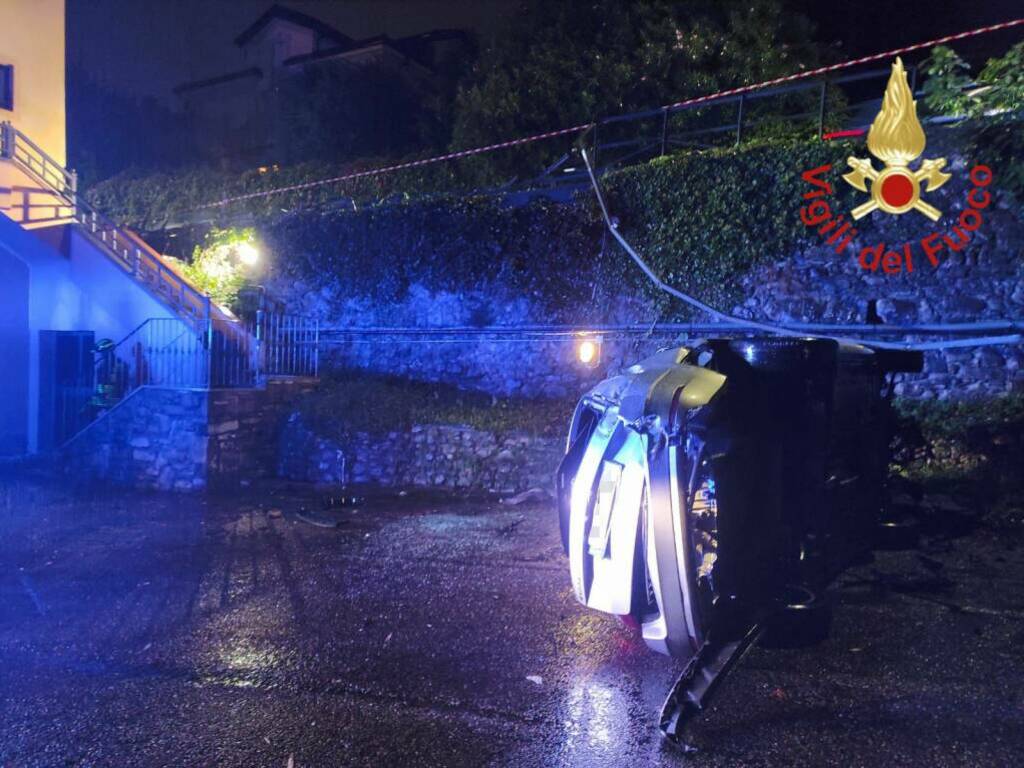 incidenti a cernobbio (auto giardino villa deste) e poi ad albavilla via brianza soccorsi