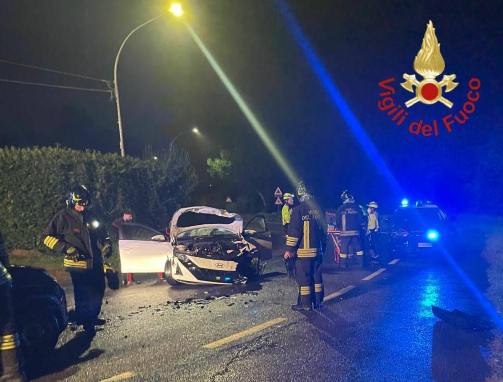 incidenti a cernobbio (auto giardino villa deste) e poi ad albavilla via brianza soccorsi